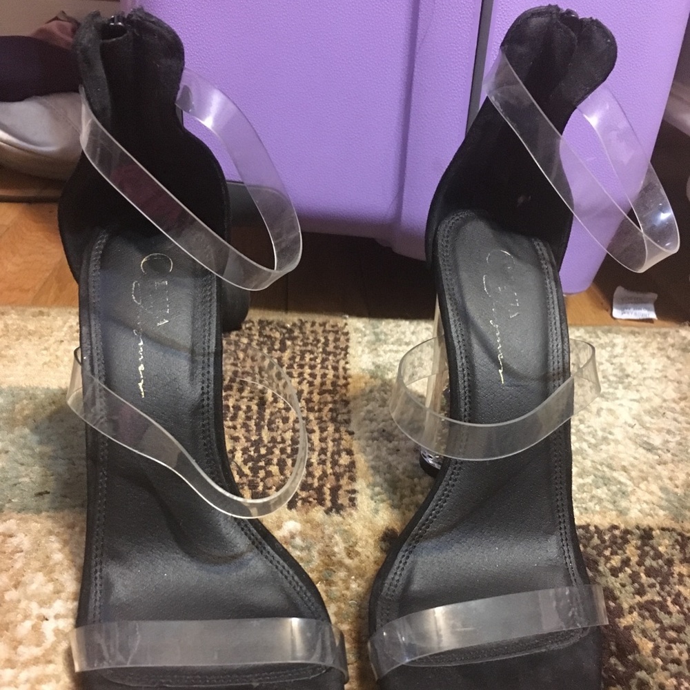 Clear Strap Heels